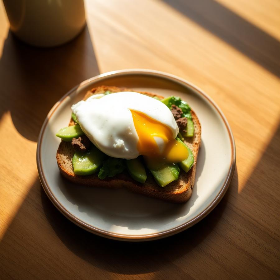 Avocado toast met gepocheerd ei